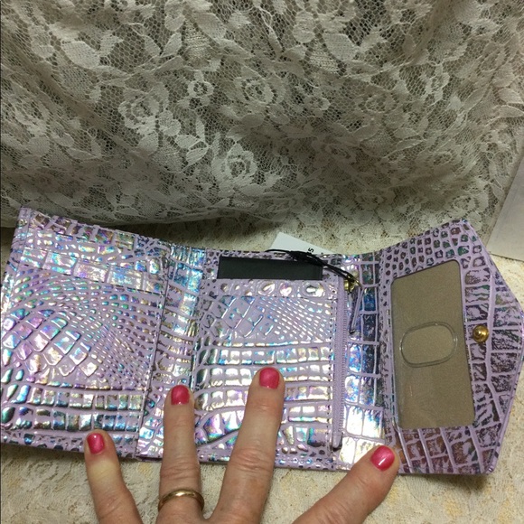 NWT $FIRM$$ BRAHMIN VIOLET WONDERLAND Small Veronica..  BUNDLE DISCOUNT ONLY - Picture 5 of 7